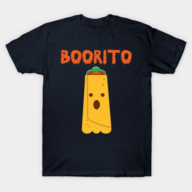 Funny Halloween Burrito Taco Ghost Food Pun T-Shirt by lucidghost